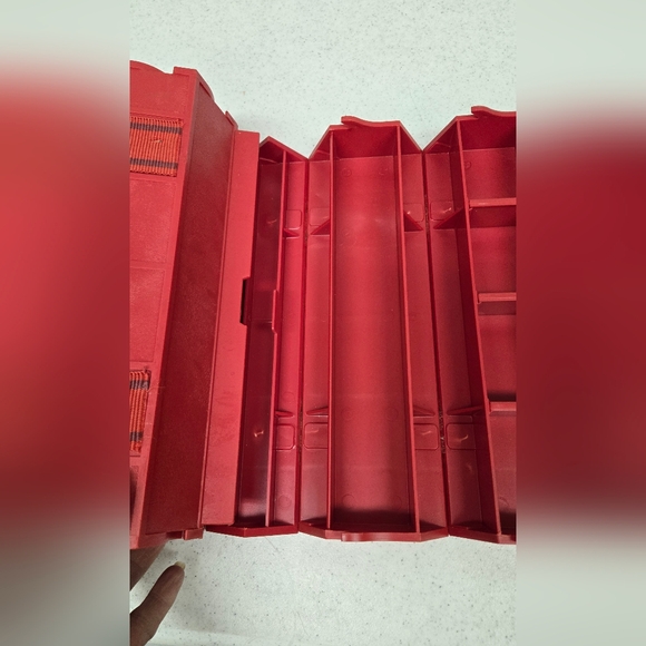 Vintage Red Rolly Kit Container With Many Compartments For Many Things. - Picture 5 of 8